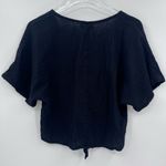 Bella Dahl  - Kimono Sleeve Tie Front‎ Top - Night Shade size medium Photo 1