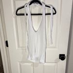 525 America  Women's White Sweater Multi-Way Halter Top Photo 4