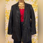 NWOT Faux leather Black Women's Blazer size S Photo 7