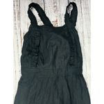 Rue Stiic Linen Blend Black Costella Overalls Jumpsuit‎ Sz M Size M Photo 1