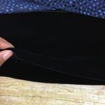 Penny Blue Dot Print Black Velvet Trim Detailed Chiffon Pencil Skirt Blue Size 2 Photo 3