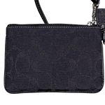 Coach NEW  Black Mini Monogram Signature C Wristlet Photo 3