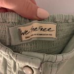 Free People Teal Denim Top Photo 2