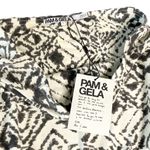 Pam & Gela new ✲ Asymmetric Drape Stretch Knit Skirt ✲ Stone Print ✲ Size Small Photo 7