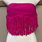 Capri Hot Pink Fringe Padded Bandeau 2 Photo 1