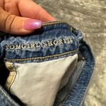 American Eagle  Outfitters Ripped Blue Jean Shorts Tomgirl Shortie Photo 3