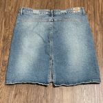 Paris Blues Vintage Denim Faded Skirt Factory Washed Blue Size 13 Photo 8