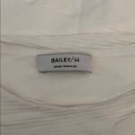 Bailey44 Bailey / 44 White Fitted Asymmetrical Layered Sleeveless Blouse - Size Medium Photo 13