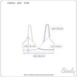 Catalina Bikini top halter swimsuit floral blue pink white Photo 11