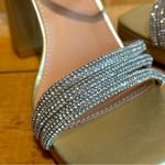 Windsor Glam Mode Rhinestone Metallic Gold Platform Heels Sz 8.5 Photo 3