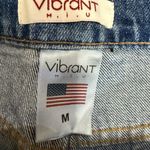 Vibrant  Miu Fringed Denim Shorts Size M‎  NWT Distressed Photo 2