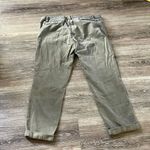 Caslon  olive green cotton stretch cropped pants Photo 8