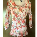 Disney  beauty and the beast floral romper women size xs Photo 2