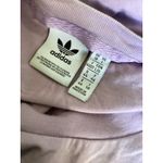 Adidas  Shirt Womens Large Lavender Originals Trefoil Crop Tank Top 3-Stripes Photo 2