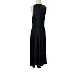 Wilfred  Black Halter Formal Gown Satin Portrait Photo 2