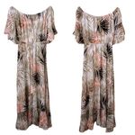 Label Of Love Palm Print Maxi Dress Green Size M Photo 1