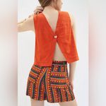 Farm Rio  Gemma Belted Shorts in Orange Geometric Print Size XS Viscose Photo 1