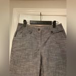 Harvé Benard Harve Bernard Size 6 Heather Gray Cropped Woven Dress Pants Button Detail Photo 1
