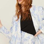 Thakoon Collective Tie Dye Pastel Blazer Jacket Blue White Womens 4 Photo 3