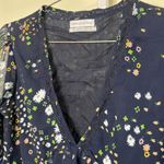 Urban Outfitters  Floral daisy V Neck Peplum Blouse Small Photo 3