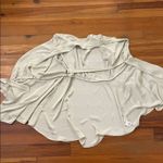 Babaton Aritzia Hyde Satin Matte Pearl Mini Wrap Dress Womens Size medium Photo 4