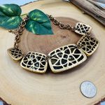 Chico's Chico’s Vintage Statement Necklace with Faux Tortoiseshell & Cabochon Accents Photo 8