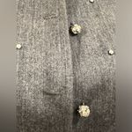 Rina DI Montella Collection Gray Dimond Studded Paplum Jacket Skirt Set… Size 4 Photo 5