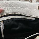 Tahari  NWT Mini Leather Sachel Bag Purse Crossbody white w floral front Photo 6