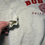 Champion VTG 80s Boston University Sweatshirt Gray Crewneck Pullover Spellout Photo 4
