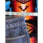 Route 66  Dark Denim Classic Fit Mini Skirt Size 10 Pockets‎ Zip Embroidered Photo 4