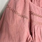 Old Navy Old‎ Navy Long Sleeve Embroidered Lace Blouse Paradigm Petal Pink Cottagecore Photo 5