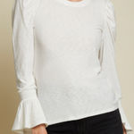 Nation Ltd  Penny Tee in Off-White Pima Cotton Size XS Photo 0