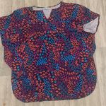 Escapada 🔴  living floral tunic flare flutter sleeve top coverup small Photo 0