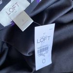 Loft NWT Black/Purple Geometric Pleated Skirt Photo 4