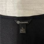 Versona  Size Large Black ribbed crop top Photo 3