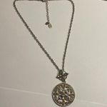 Liz Claiborne Signed CH for Crazy Horse by Rhinestone Necklace Gold Tone Chain Photo 9