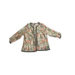 Chico's Havana Fringe Trim Linen Blend Jacket Tropical Floral Size 3 Womens XL Photo 1