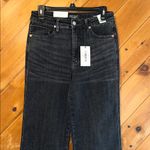 Judy Blue  High Waist Tummy Control Black Denim Washed Straight Jean NWT Photo 4