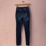 Charlotte Russe Refuge Dark Wash Distressed Raw Hem High Rise Skinny Jeans Sz 0 Photo 1