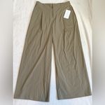Athleta Women’s Pinnacle Trousers Olive Branch Green High Rise Wide Leg 14 NWT Photo 2