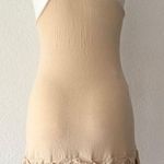 Rampage beige embellished whimsical ruffle hem dress Photo 2