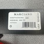 Marciano  Scarlett Pleated Strapless Maxi Dress 0 Mandarin Red Gown Formal Event Photo 7