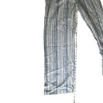 Land ‘n Sea Women’s Blue & White Striped Linen Relaxed Pants w/ Pockets Size S Photo 2