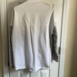 Stylish White and Gray Jean Jacket Black Size L Photo 2