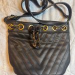 Free People Free‎ People Black Crossbody Bag with Gold Accents Photo 3