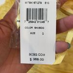 BCBGMAXAZRIA Bamboo yellow ruched strapless cocktail dress 0 NWT Photo 6