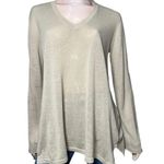 Isda & Co Women’s Size L Sage Green Linen V Photo 1