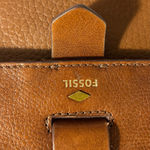 Fossil Tan & Brown Leather Crossbody Bag Photo 5