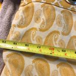 Lucky Brand Yellow Paisley Multi Canvas Large Hobo Messenger Shoulder Bag Photo 5