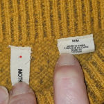 Moth Anthropologie Womens Mustard Yellow Sweater Pencil‎ Skirt Medium Photo 3